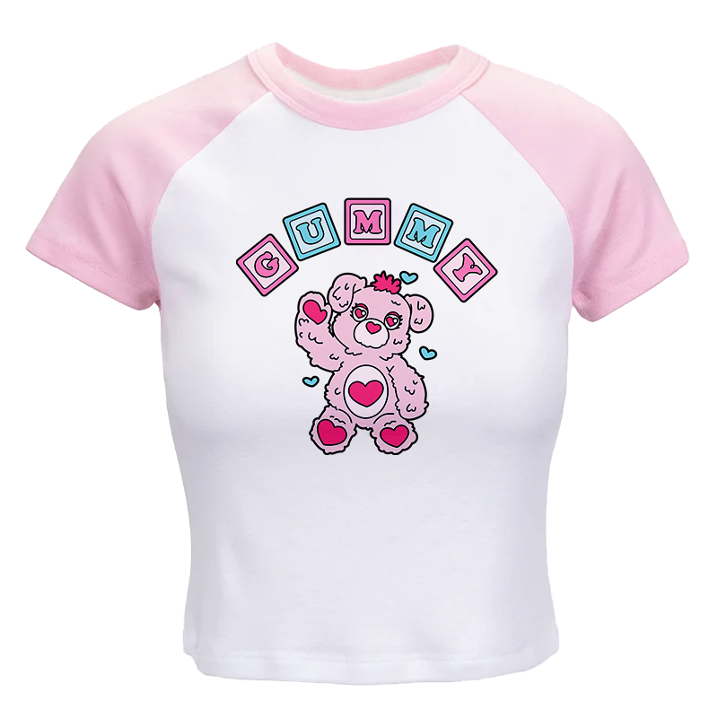 pink baby tee